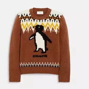 Coach Intarsia Ski Sweater